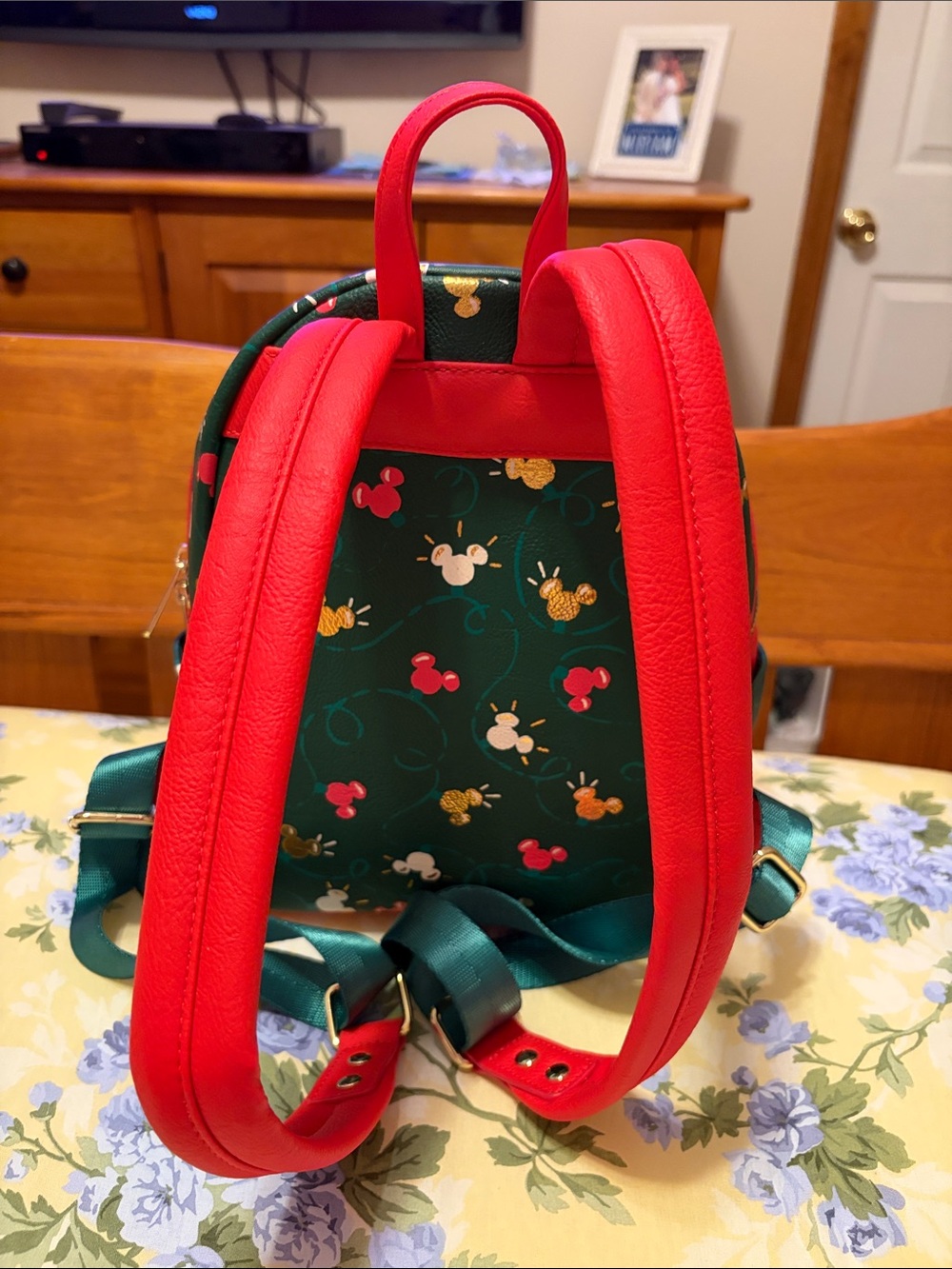 Disney Parks Loungefly Holiday Lights mini backpack - Picture 2 of 3